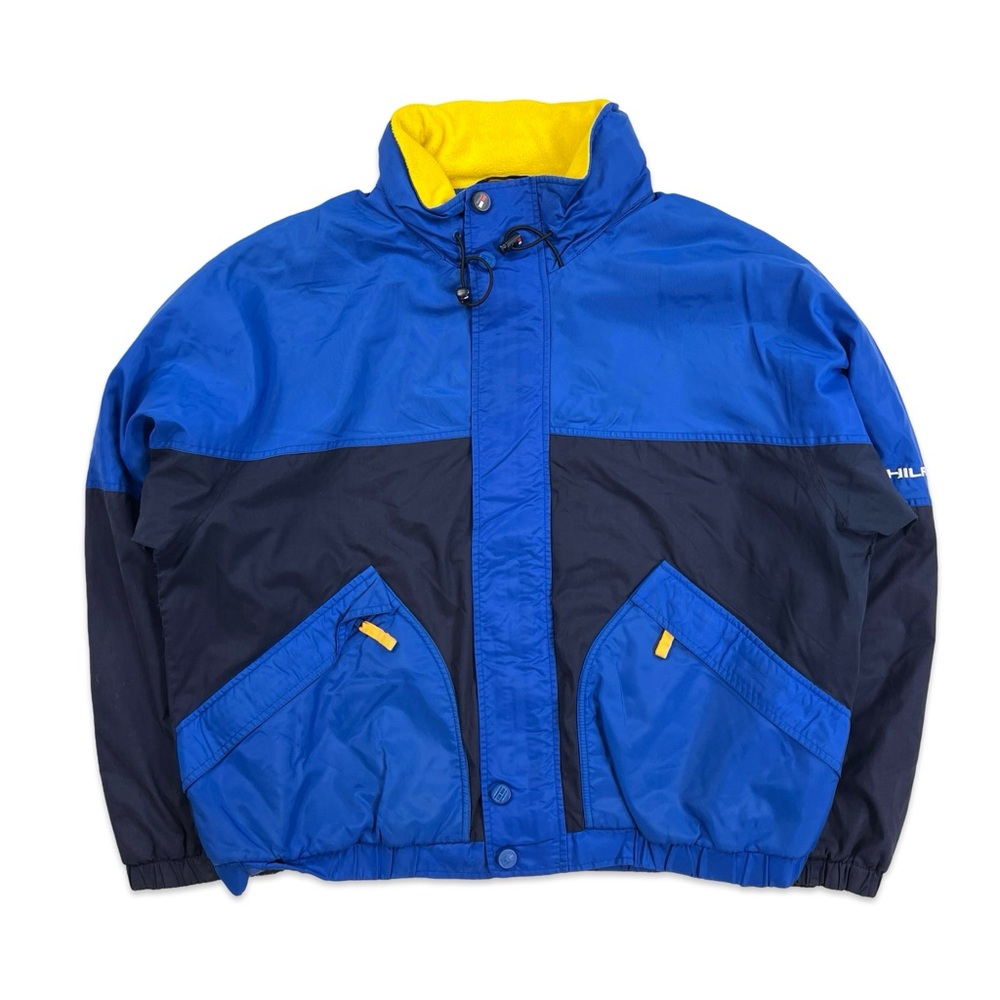 Vintage 90’s Tommy Hilfiger Jacket - Blue/Yellow Mens X-Large